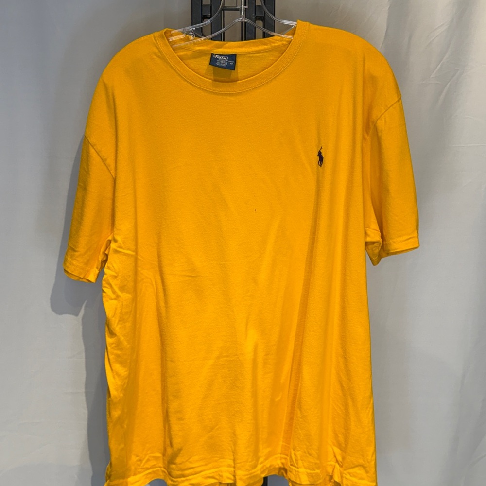 Ralph Lauren Men's Bright Yellow Short Sleeve‎ Tee